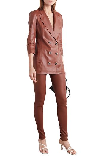 ZEYNEP ARCAY Stretch-leather skinny pants