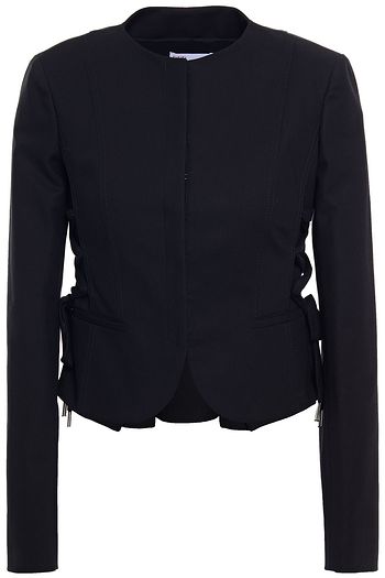 REDVALENTINO Lace-up cotton-blend jacket