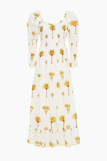 ANTIK BATIK Palmy printed cotton-mousseline midi dress
