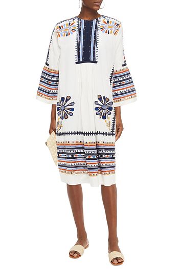 ANTIK BATIK Malika embroidered cotton dress