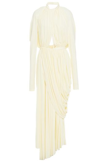 PROENZA SCHOULER Draped cutout stretch-jersey maxi dress