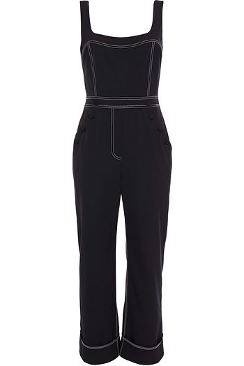 JONATHAN SIMKHAI Cropped stretch-twill jumpsuit