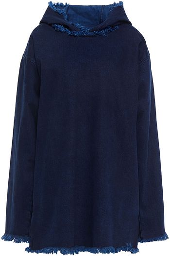 MARQUES' ALMEIDA Frayed denim hoodie