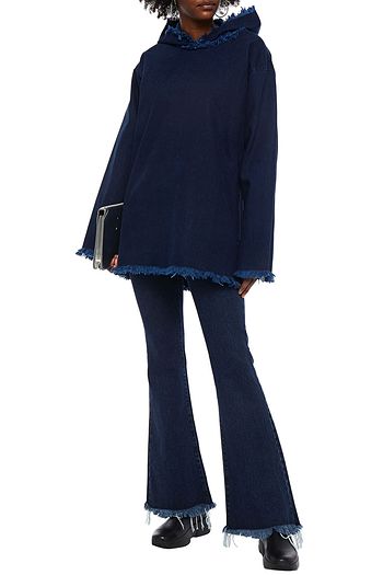 MARQUES' ALMEIDA Frayed denim hoodie