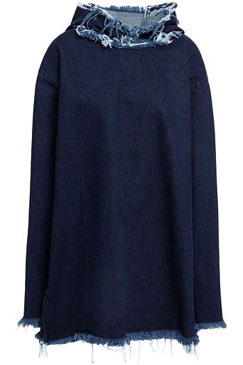 MARQUES' ALMEIDA Frayed denim hoodie