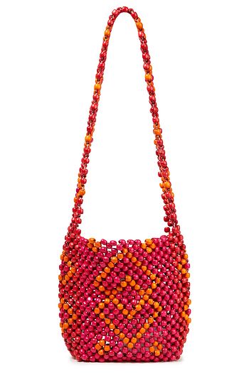ANTIK BATIK Boly beaded wood shoulder bag
