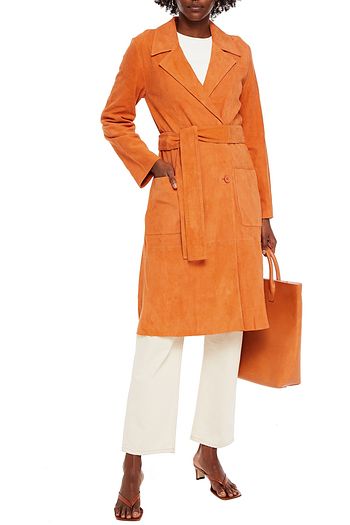 AMERICAN VINTAGE Suede trench coat