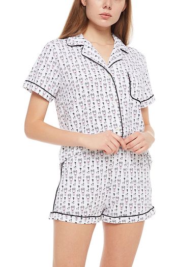 MORGAN LANE Katelyn Fiona printed jersey pajama set