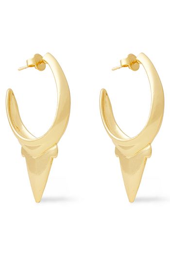 ZIMMERMANN Wavelength Surf gold-tone hoop earrings