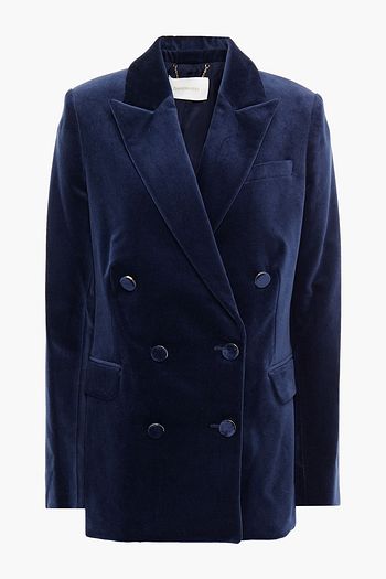 ZIMMERMANN Double-breasted cotton-velvet blazer