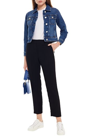 CLAUDIE PIERLOT Cropped crepe slim-leg pants