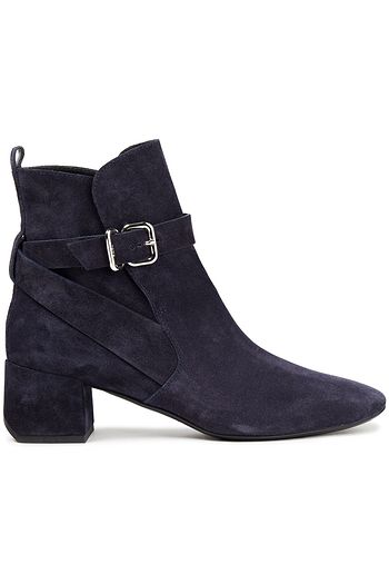 TOD'S Ankle Boots aus Veloursleder mit Schnalle