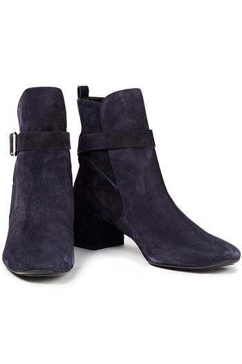 TOD'S Ankle Boots aus Veloursleder mit Schnalle