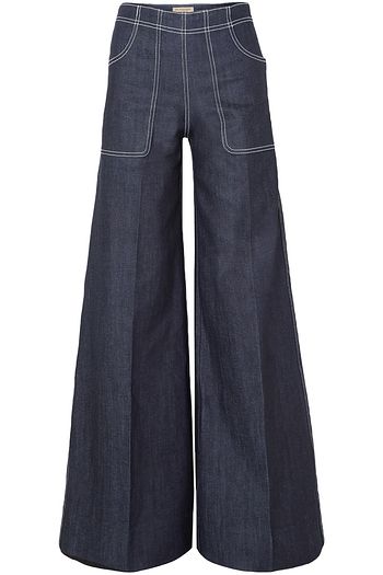 BURBERRY High-rise wide-leg jeans