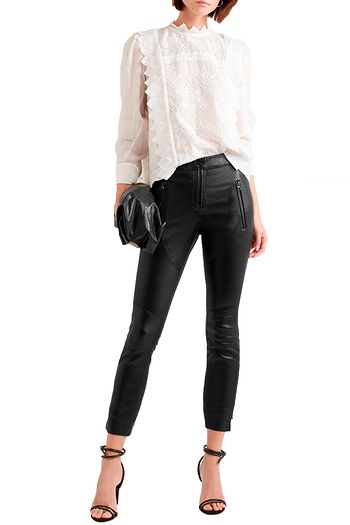 ISABEL MARANT Happy cropped leather skinny pants