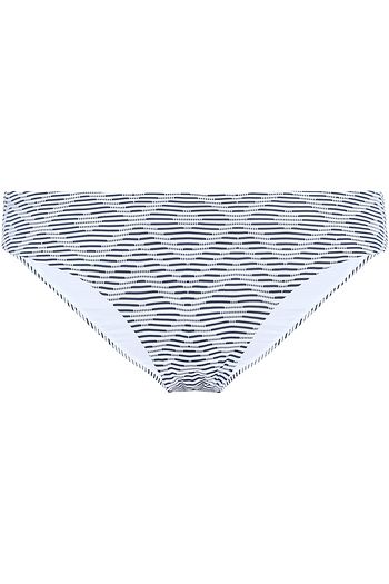 MELISSA ODABASH Africa printed stretch-piqué low-rise bikini briefs