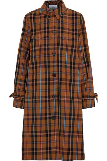 DEREK LAM 10 CROSBY Checked twill coat