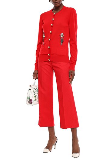 DOLCE & GABBANA Embellished wool cardigan