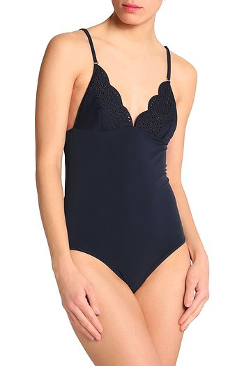 STELLA MCCARTNEY Broderie anglaise-trimmed swimsuit