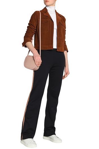 SEE BY CHLOÉ Canvas-trimmed cotton-blend bootcut pants
