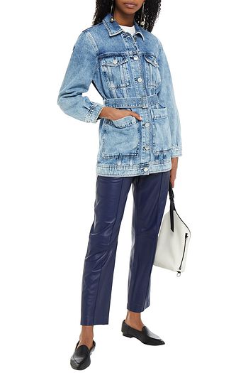 CLAUDIE PIERLOT Belted denim jacket