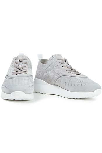 TOD'S Sneakers aus perforiertem Veloursleder