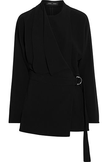 PROENZA SCHOULER Pleated crepe wrap top
