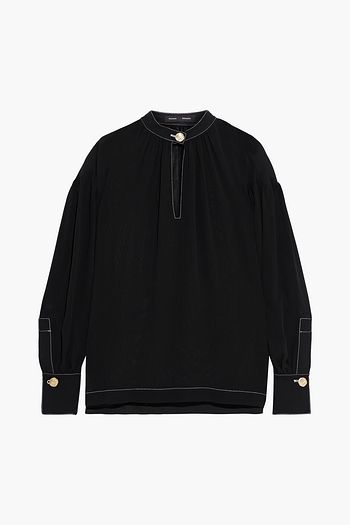 PROENZA SCHOULER Gathered silk-gauze blouse