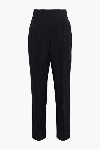 PROENZA SCHOULER Draped slub woven tapered pants