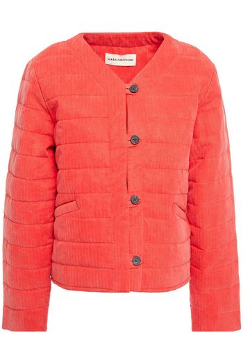 MARA HOFFMAN Gina quilted Tencel and cotton-blend jacquard jacket
