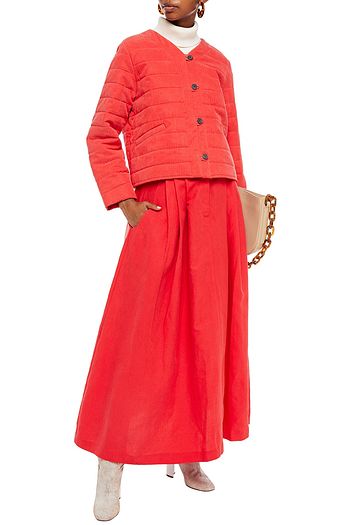 MARA HOFFMAN Gina quilted Tencel and cotton-blend jacquard jacket