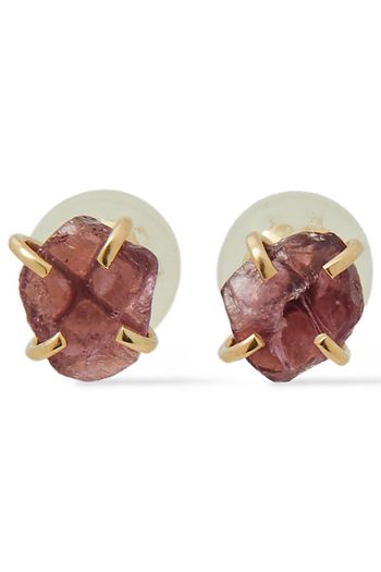 MELISSA JOY MANNING Ohrringe aus 14 KT. Gold mit Rhodolithen