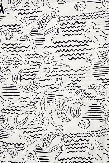 KENZO Frayed flocked modal and silk-blend twill scarf
