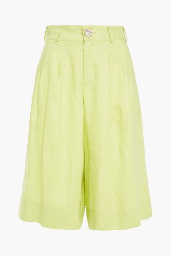 NICHOLAS Amy pleated linen shorts