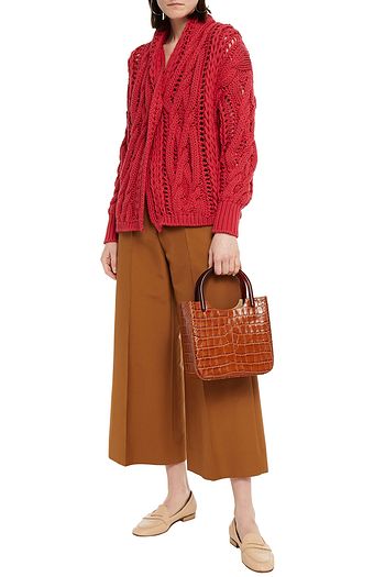 BRUNELLO CUCINELLI Cable-knit cotton-blend sweater