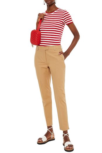 PAUL & JOE Stretch-cotton twill slim-leg pants