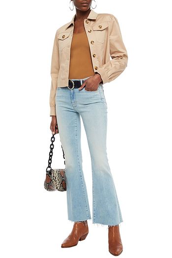 MOTHER Faded high-rise flared jeans
