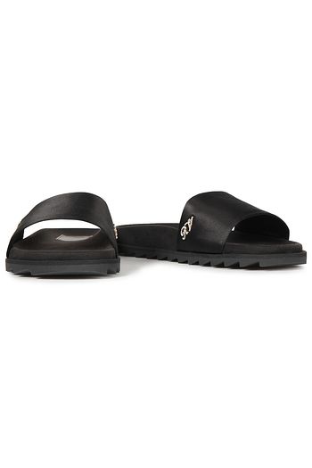 ROGER VIVIER Slidy Viv crystal-embellished satin slides