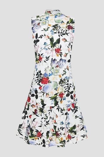 ERDEM Nena floral-print cotton-poplin dress