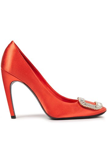 ROGER VIVIER Belle de Nuit embellished satin pumps
