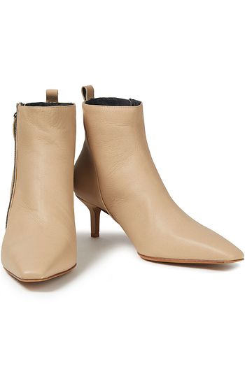 BRUNELLO CUCINELLI Ankle Boots aus Leder mit Zierperlen