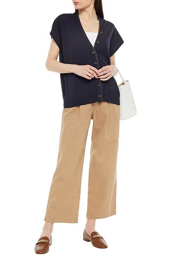 BRUNELLO CUCINELLI Bead-embellished cotton cardigan