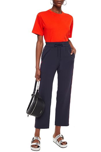 KENZO Printed crepe track pants