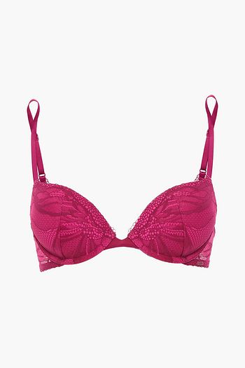 CALVIN KLEIN Stretch-lace underwired push-up bra