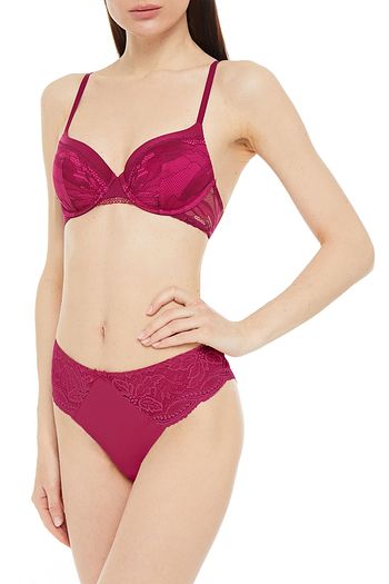 CALVIN KLEIN Stretch-lace underwired contour bra