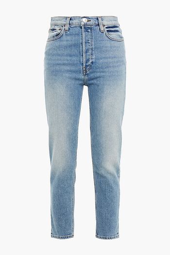 RE/DONE Cropped high-rise slim-leg jeans