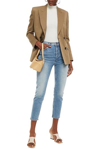RE/DONE Cropped high-rise slim-leg jeans