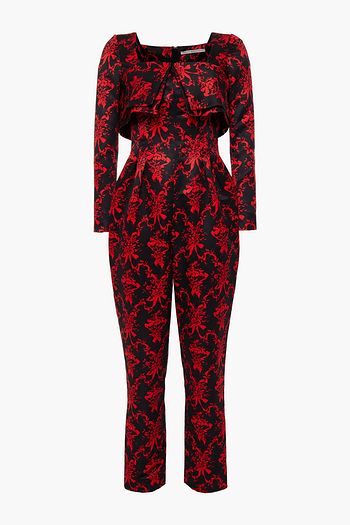 EMILIA WICKSTEAD Grayson printed faille jumpsuit