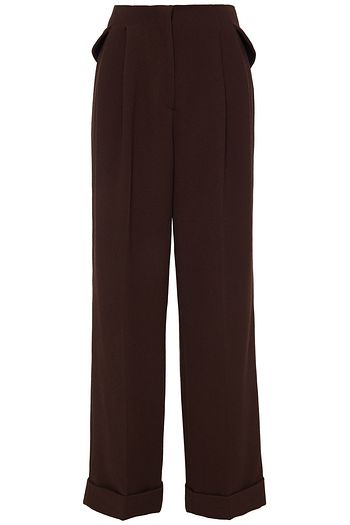 EMILIA WICKSTEAD Claira wool-blend crepe wide-leg pants
