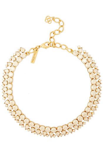 OSCAR DE LA RENTA Gold-tone crystal necklace
